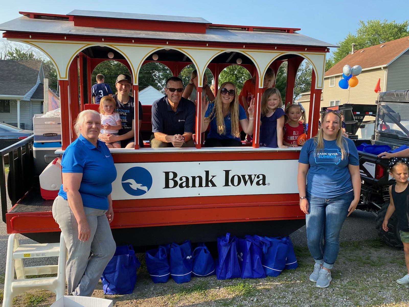 Bank Iowa Participates in the Jasper County Fair Parade